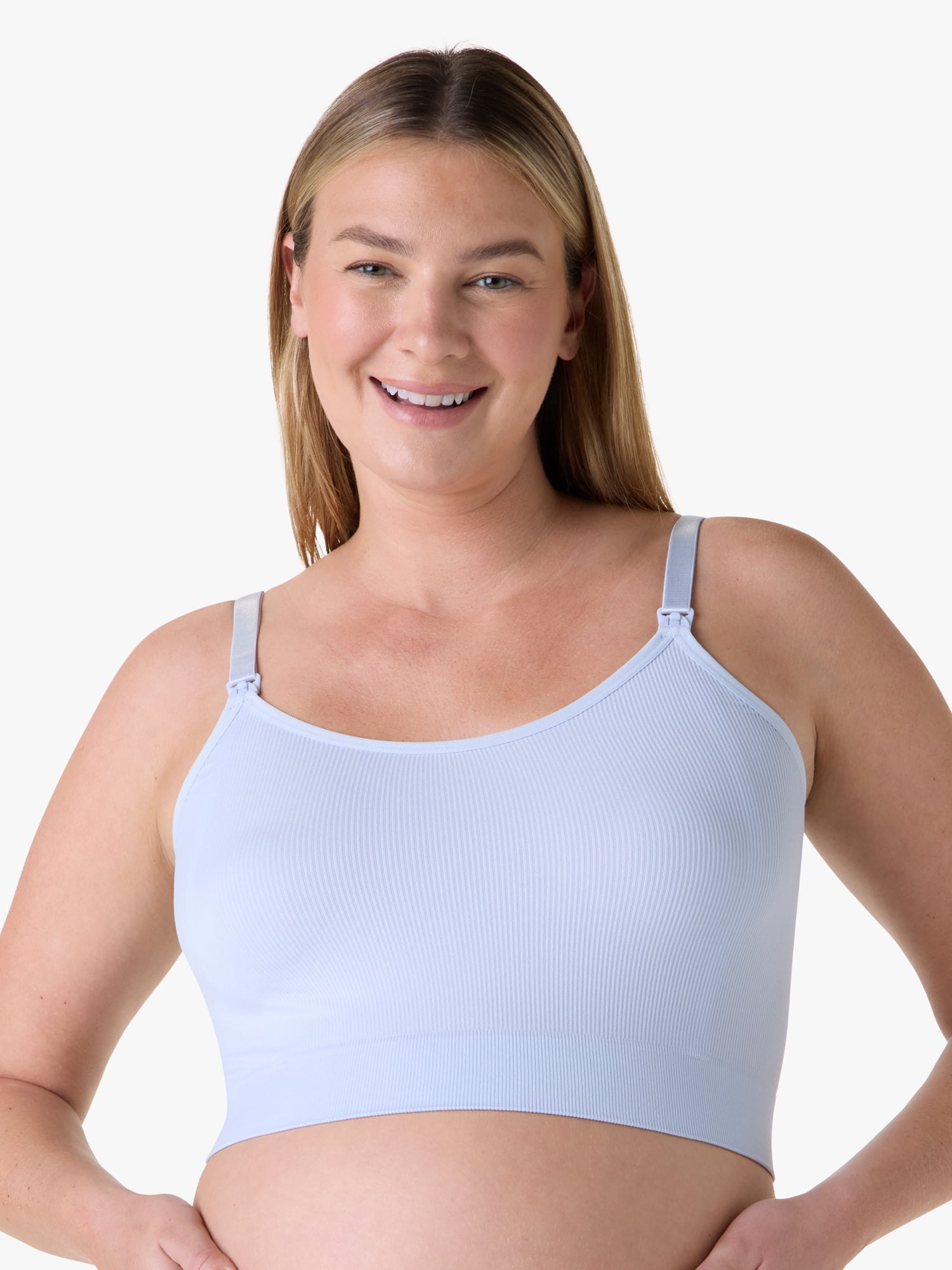 Ingrid & Isabel For Every Belly Women's Maternity Seamless Nursing Cami Bra 3pk, Sizes S-XXXL
