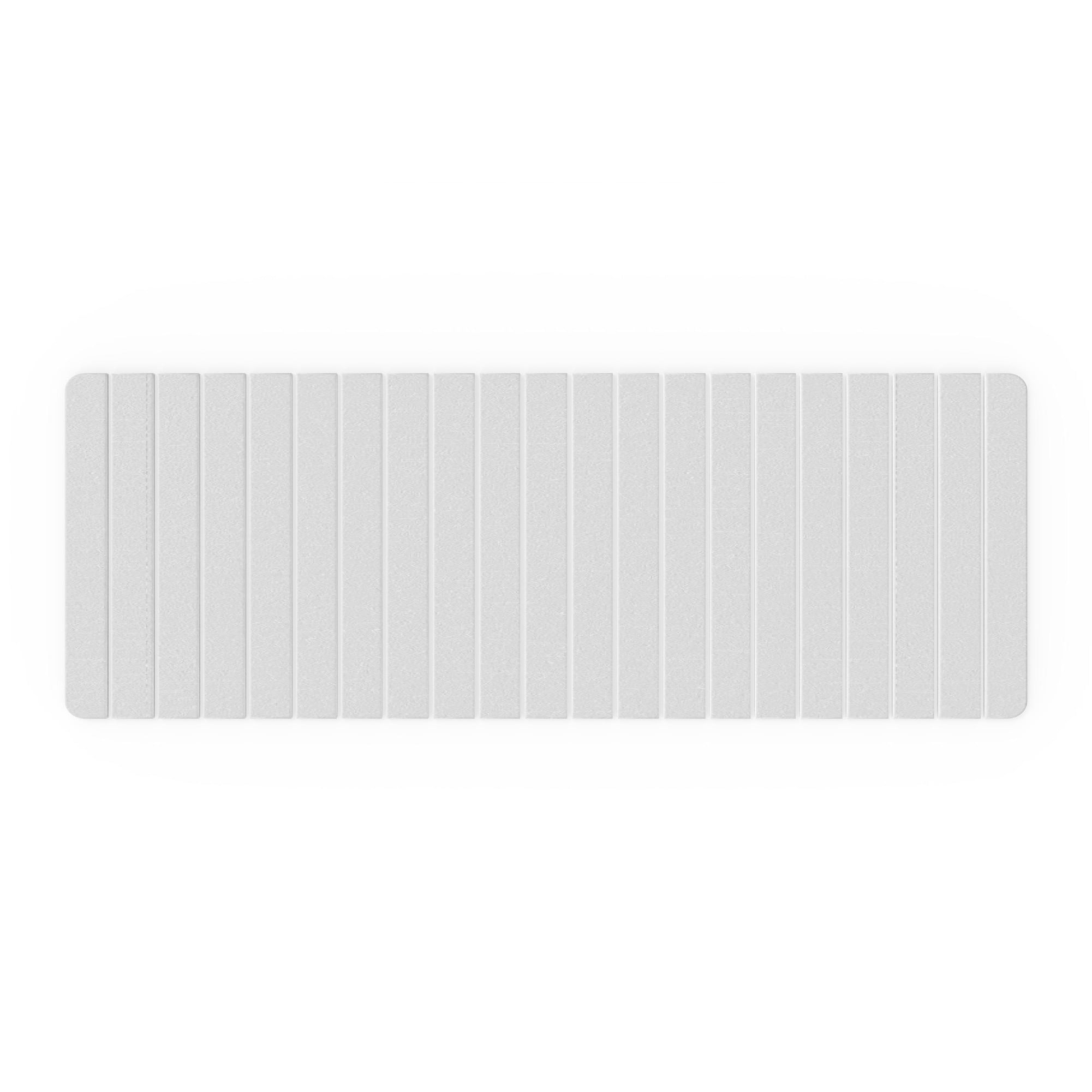 Modern 58x21" Diatomite Stone Extra Large Bathroom Mat in Natural White
