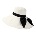 thumbnail image 6 of CHENge Women's Organza Cloche Bowler Hat Derby Fascinator for Tea Party Bridal Wedding Hats Summer Sun Cap, 6 of 7