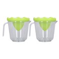 thumbnail image 2 of 2 Uds Exprimidor de Cítricos Naranja Exprimidor Manual de Limón PP Multifunción para el Hogar Adición Precisa Material de Grado Alimenticio Apto para Lavavajillas ANGGREK Otros, 2 of 8