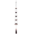 thumbnail image 1 of Guardoinrt Carillon Éolien en Métal pour Extérieur, Décoration de Jardin avec Délice Musical, Beau Carillon Éolien avec Clochettes, 5 Carillons Rouges, 1 Pce, 1 of 6