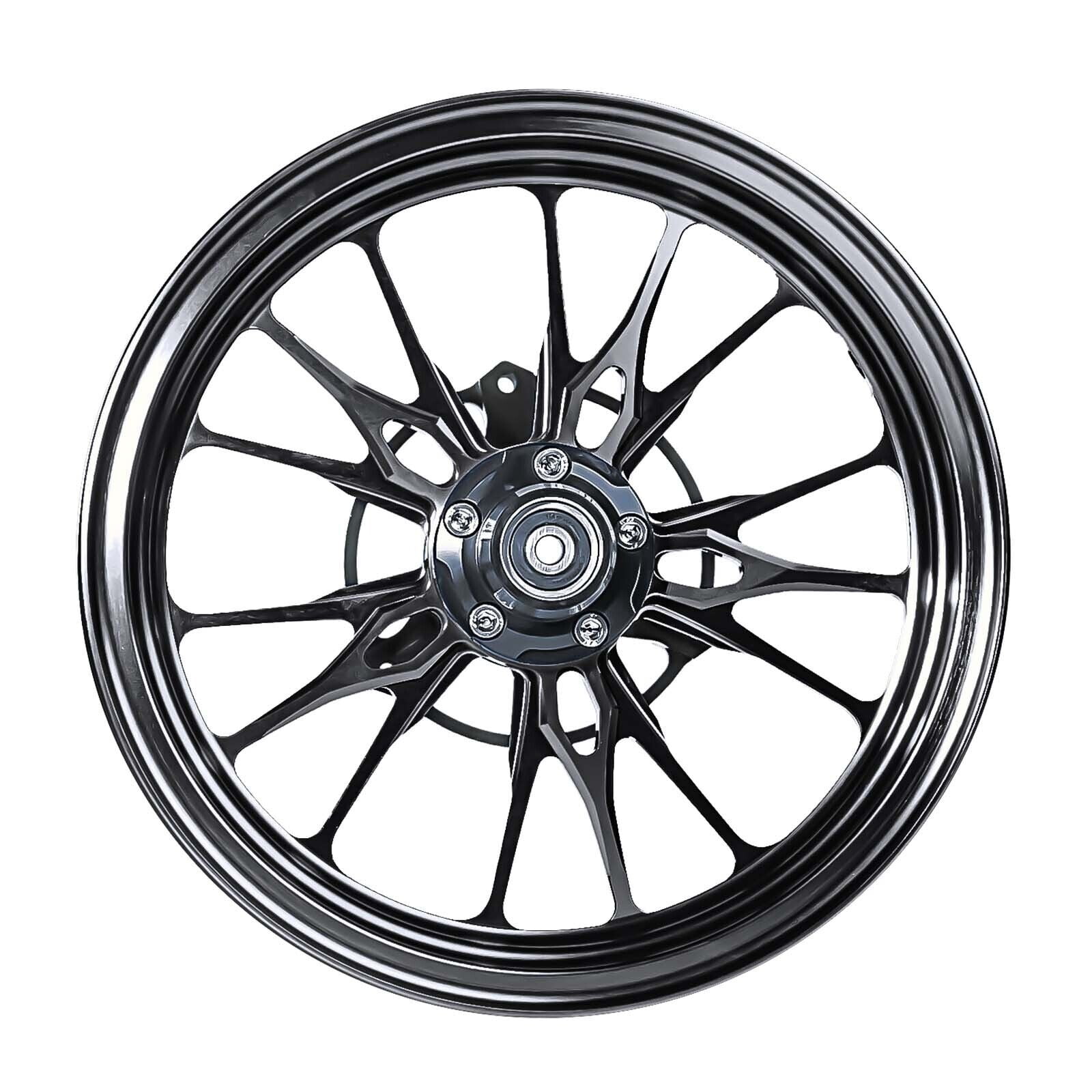 Forged Aluminum Alloy Rims Wheels for Yamaha Zuma 125 2022 - 2024 - Black Color