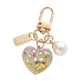 thumbnail image 3 of 5x LLavero de Corazón de Resina para Mujer, Llavero con Etiqueta de Metal, Accesorios de Bolso para Adolescentes, Niñas, Hermanas, Parejas, Bolso 5 piezas, 3 of 8