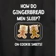 thumbnail image 3 of Instant Message - Gingerbread Men Cookie Sheets Christmas Graphic Long Sleeve Fleece Sweatshirt, 3 of 6
