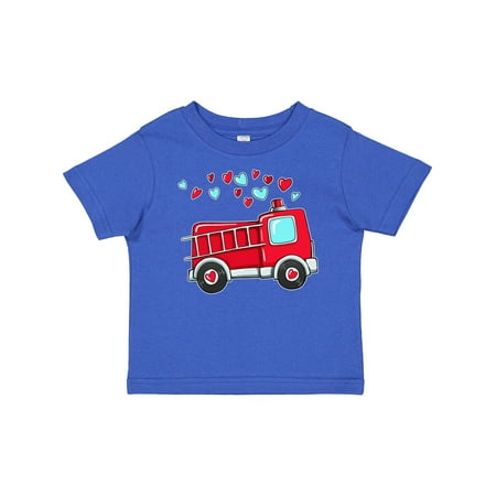 

Inktastic Valentine Fire Truck with Hearts Gift Baby Boy or Baby Girl T-Shirt
