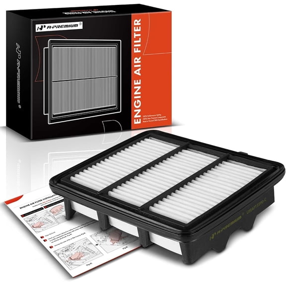A-Premium Engine Air Filter Compatible with Honda Accord 2018 2019 2020 2021 2022 1.5L - Replace# 17220-6A0-A00, 172206A0A00