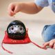 thumbnail image 5 of Hucha Daruma de cerámica, figura japonesa, muñeca Daruma, estatua decorativa Feng negro, 5 of 7
