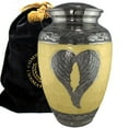 thumbnail image 2 of Set of 4 - Yellow Loving Angel Urns for Cremation Ashes Large Urn XL or Small Keepsake Urns for Human Ashes & Urns for Human Ashes for Home or Burial Small Urns for Human Ashes, 2 of 12