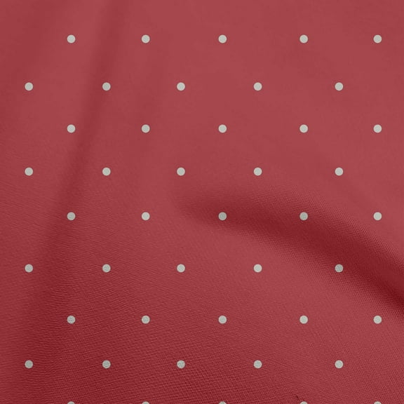 oneOone Georgette Viscose Maroon Fabric Polka Dot Dress Material Fabric Print Fabric By The Yard 42 Inch Wide