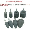 thumbnail image 4 of Lefu 5PCS 6mm Round shank grinding wheel Cylindrical Conical sharpening head tool, 4 of 7