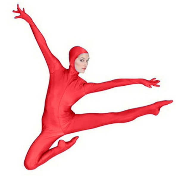 BalTogs Baltogs Women Hooded Footed And Fingered Open Face Unitard S