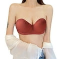 thumbnail image 2 of Kureaily Women Tube Top Wrap Chest Strapless Chest Pad Massage No Steel Ring Bra Womens Comfortable Bra, 2 of 5
