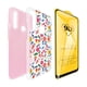 thumbnail image 2 of Funda de Diseño Doble Capa con Vidrio 9D para iPhone 12 pro max (6.7) Flores con fondo rosa Selicell Funda de diseño doble capa, 2 of 2