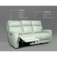 thumbnail image 3 of Dual-Motor Reclining Sofa 82" Genuine Leather Power Zero Gravity Reclining Sofa with Powered Adjustable Headrest,USB&USB-C Port, 3 of 8