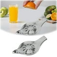 thumbnail image 2 of Stainless Steel Manual Juicer， Squeezer Stainless Steel Hand Juicer Stainless Steel Hand Juicer，Lime Squeezer Bar Tool Manual from Fruit Fresh Produce 3x Star Juicer Pro Straining Bag for Celery Juice, 2 of 8