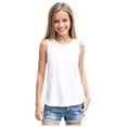 thumbnail image 1 of DXOUPM Camisoles pour Filles Légères à Col Rond Sans Manches Chemise Ample Vacances Sorties, 1 of 3