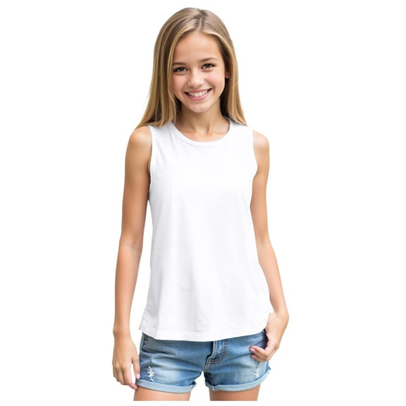 Ketyyh-chn99 Toddler Boys Undershirts Vest Top Girls Tops Comfortable Unique Breathable Solid Color 3D Sleeveless Tank Top Size for M,White