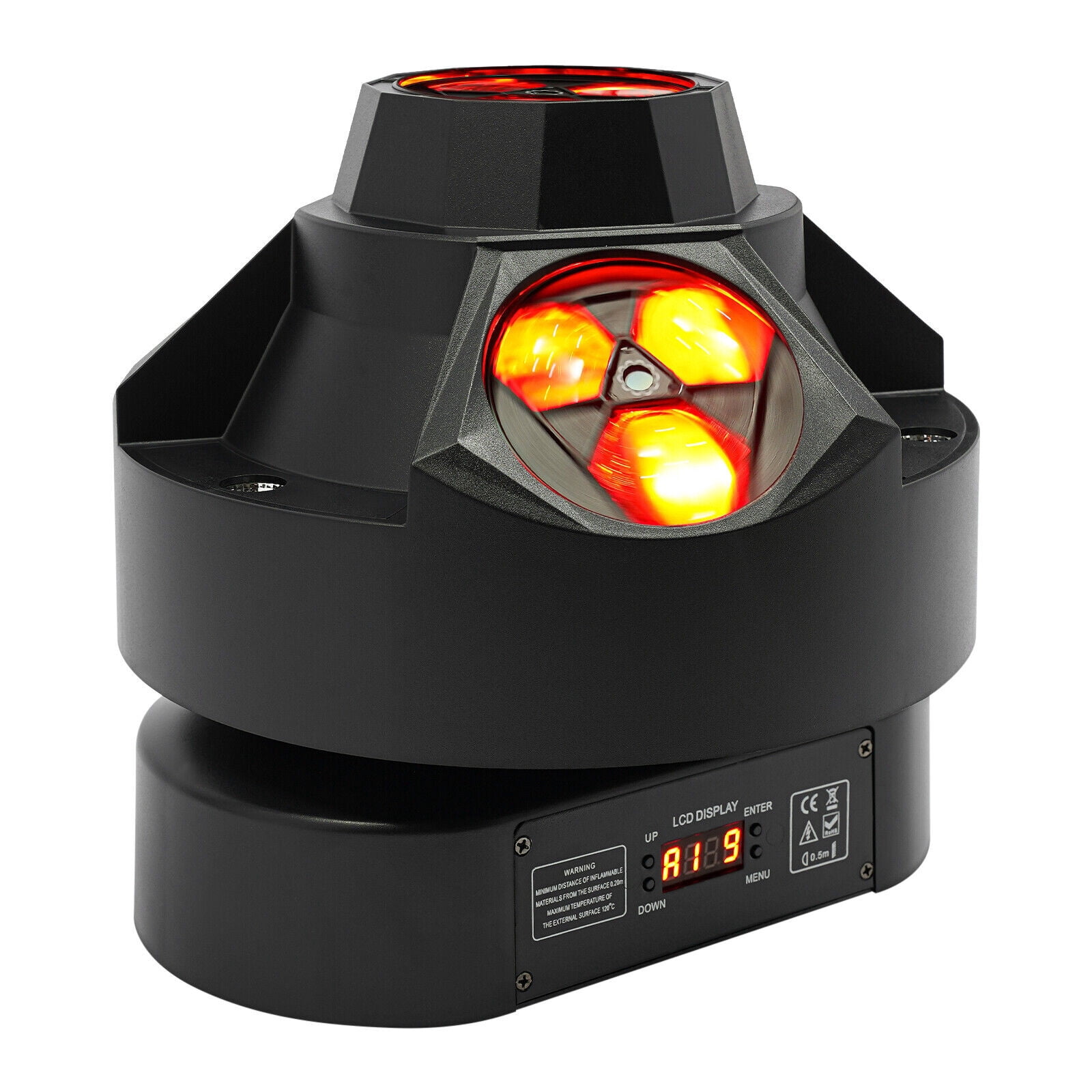 Stage Lights, 12 LED 4-in-1 Stage Light, 200W 100-240V, Scratch Resistant Acrylic Lens, Durable Stage Light for DJ, Party, Club, Concert, Performance Lighting Equipment