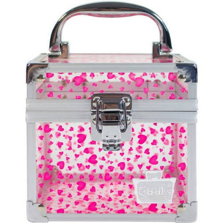 Caboodles Mini Cube, Pink Hearts