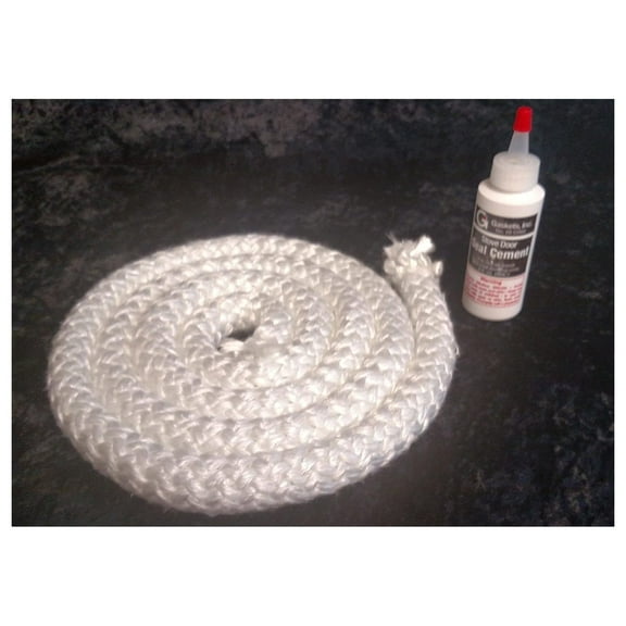 WINRICH 7/8" x 8' Gasket w/Adhesive Pellet Stove Fireplace Door Rope Gasket