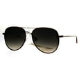 thumbnail image 2 of Metal Rim Luxury Sport Designer Fashion Aviator Sunglasses Burgundy Brown Smoke, 2 of 4