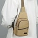 thumbnail image 1 of Mens Crossbody Messenger Bag: Bolsa de hombro con cremallera para teléfono para trabajo / viaje, bolso de pecho a prueba de agua de moda caqui, 1 of 6