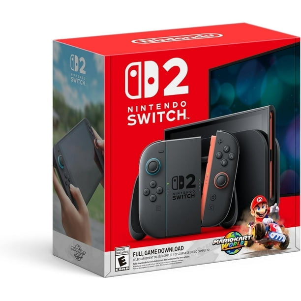 Restored Nintendo Switch™ 2 + Mario Kart™ World Bundle Enhanced Hybrid Gaming Console - Refurbished Fair