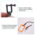 thumbnail image 4 of Wrist Lanyard with D Ring Screw in Shackle Badge Cord Keychain U Shape Metal Clasp, Camouflage Orange 2 Pack, 4 of 5