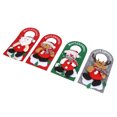 thumbnail image 4 of Colgantes navideños para manija de puerta, bonitos adornos decorativos de dibujos animados para salón de belleza y hogar, 4 piezas, 4 of 14