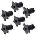 thumbnail image 1 of 6 PCS Starlink Wall Grommets Kit 5/8" Silicone Wall Bushing-Waterproof Drywall Tv Cord Pass Through Split Rubber Cable Grommet for Starlink Dishy Ethernet Cables Router (Black 1-1/16" Height) Black, 1 of 8