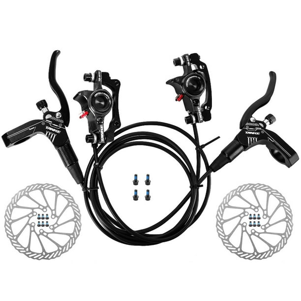Frenos de disco hidráulicos de bicicleta Juego de pinzas traseras delanteras para MTB Bicicleta de m Abanopi Freno de bicicleta