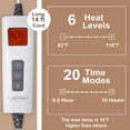 thumbnail image 4 of EastVita Electric Blanket 60-100 inches Dual Control Thick Tufted Heated Blanket with 10 Heat Levels and 10 Time Settings, Fast Heating Blanket, 4 of 9