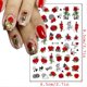 thumbnail image 3 of Flowers Nail Art Stickers Colorful Floral Rose Nail Art Decals Holographic 3D Self-Adhesive Flower Leaf Heart Nail Sticker(12 Sheets), 3 of 4
