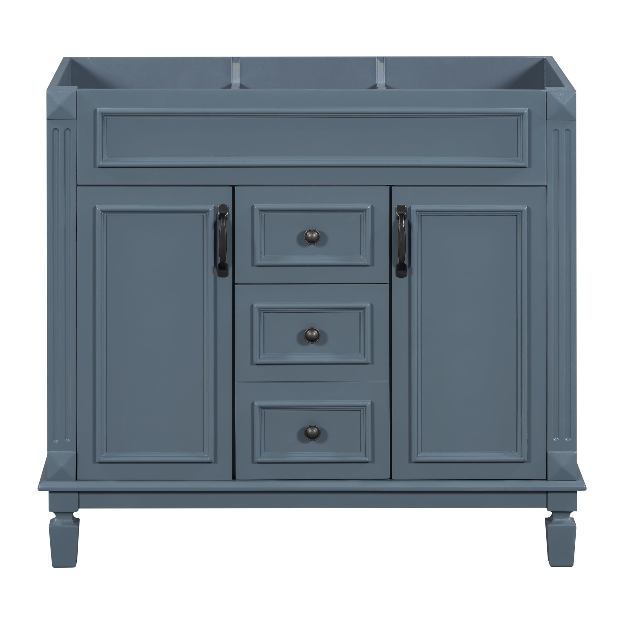 Euroco 36'' Bathroom Vanity without Top Sink, Cabinet only, Modern Bathroom Storage Cabinet with 2 Soft Closing Doors and 2 Drawers
