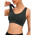 thumbnail image 5 of FUTATA Womens Sports Bras Padded High Support Push Up Bra Racerback Front Zipper Post Op Surgery Bras Wireless Yoga Workout Running Bras Activewear Tank Tops, 5 of 6