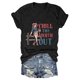 thumbnail image 4 of Fiudx Liquidación de Ofertas Flash Tops con Estampado de Moda para Mujer, Blusa de Manga Corta, Camisetas Divertidas con Cuello Redondo, 4 of 4