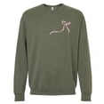 thumbnail image 2 of Left Chest Merry Christmas Bow Womens Crewneck - Multiple Colors, 2 of 4