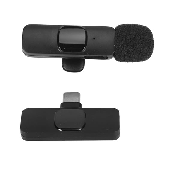 Micrófono Lavalier Inalámbrico, Micrófono Con Clip Sincronización Automática Emparejamiento Automático Cancelación De Ruido Inteligente En Tiempo Real Para Tableta Para
