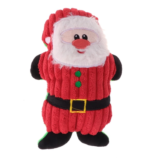 Adorables juguetes de peluche con sonido, divertidos juguetes navideños de Papá Noel para masticar y morder, juguetes educativos para mascotas (Papá Noel)