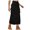 Black independence day dresses for women, variant on Dianli Skirts for Women Solid Maxi Summer Skirt Evening Loose Fashion Denim Pocket Cargo Skirts Khaki M