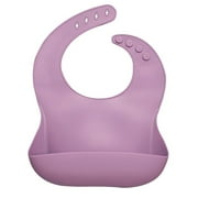 Best Gifts For Newborns Solid Silicone Baby Feeding Bibs Burp Cloths Bandana Fashionable Aprons Babador Breastplate Baby Stuff 020 light purple Suit 0-5years