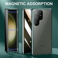 thumbnail image 4 of Anti Peeping Case for Samsung Galaxy S23 Ultra, 360 Degree Front and Back Privacy Tempered Glass Cover, Anti SPY Screen, Anti Peep Magnetic Adsorption Metal Bumper for S23 Ultra (Silver), 4 of 9