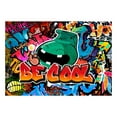 thumbnail image 2 of Tiptophomedecor Peel and Stick Street Art Wallpaper Wall Mural - Be Cool Graffiti - Removable Wall Decals, 2 of 3