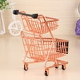 thumbnail image 3 of WHAMVOX Golden Mini Shopping Cart for Desk Decor with Iron Material and Small Size Perfect for Organizing, 3 of 8