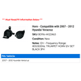 thumbnail image 2 of Horn - Compatible with 2007 - 2012 Hyundai Veracruz 2008 2009 2010 2011, 2 of 2