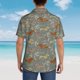thumbnail image 4 of Fotbe Dachshund Dog Bird Camisa Hawaiana para Hombre Unisex – Camisa Casual de Verano con Botones de Manga Corta de Algodón y Lino,Medium, 4 of 7