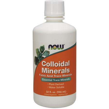 NOW Supplements, Colloidal Minerals Liquid, Plant Derived, (Best Liquid Vitamin And Mineral Supplement)
