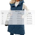 thumbnail image 3 of Guieoi Winter Jacket for Women Casual Long-Sleeve Vest Padded with Stand-Up Collar Hood and Pockets Coats Blue XL, 3 of 9