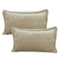 thumbnail image 3 of Home Soft Things 3 Piece Box Quilted Micromink Bedspread Set - Seal Brown- King (102" x 90"), 3 of 6