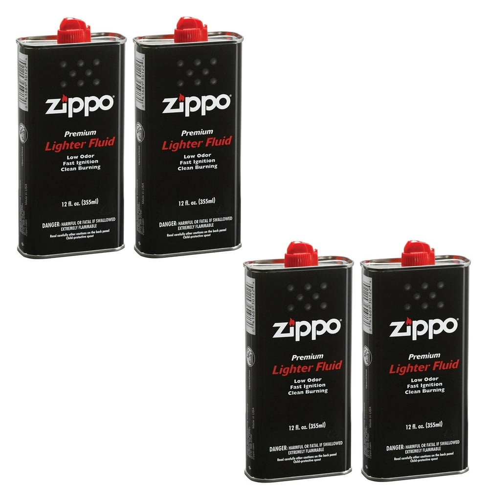 Zippo Lighter Fluid Fuel 12 fl.oz 4 Value Pack